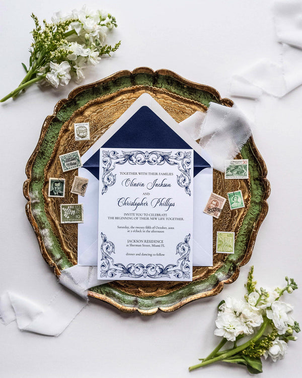 Cottage Core Wedding Invitation Suite