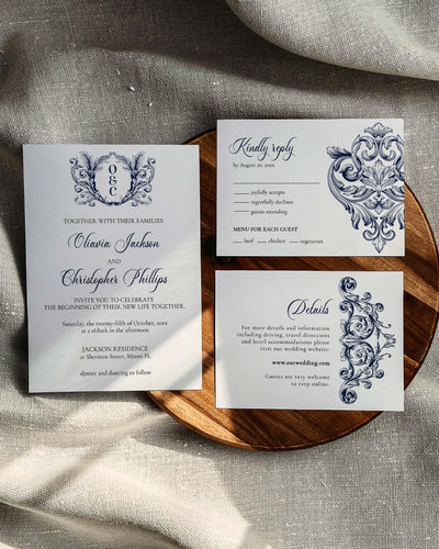 Baroque Wedding Invitation Template