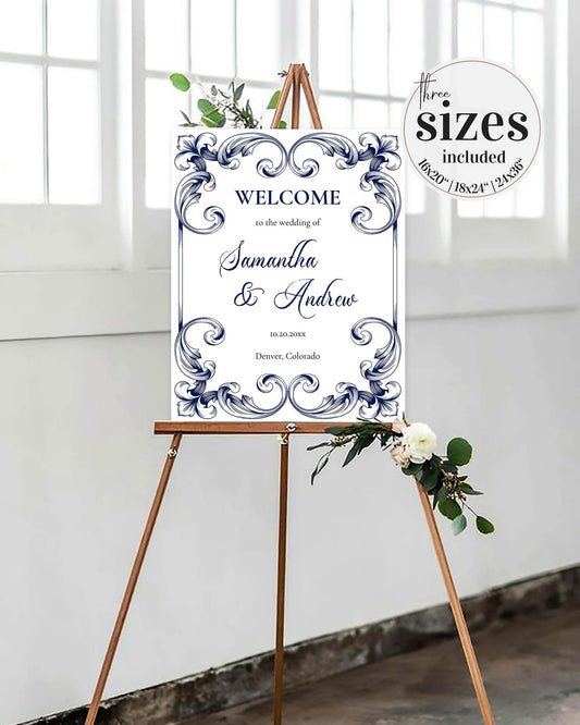 Vintage Wedding Welcome Sign