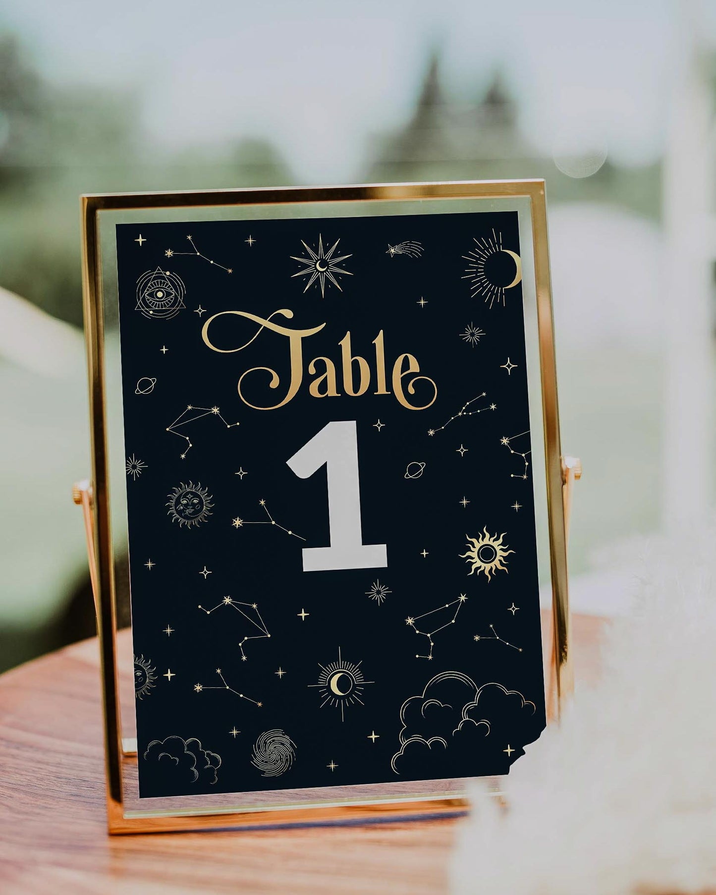 Magical Wedding Table Numbers Template