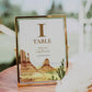 Desert Wedding Table Numbers Template