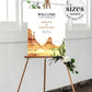 Desert Wedding Welcome Sign