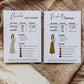 Bridesmaid Info Card for Modern Wedding