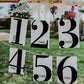 Simple Table Numbers Template for Modern Wedding