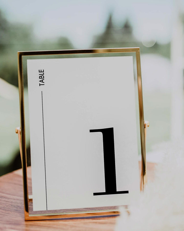 Minimalist Table Numbers Template