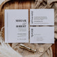 Simple Wedding Invitation Template for Minimalist Wedding Ceremony