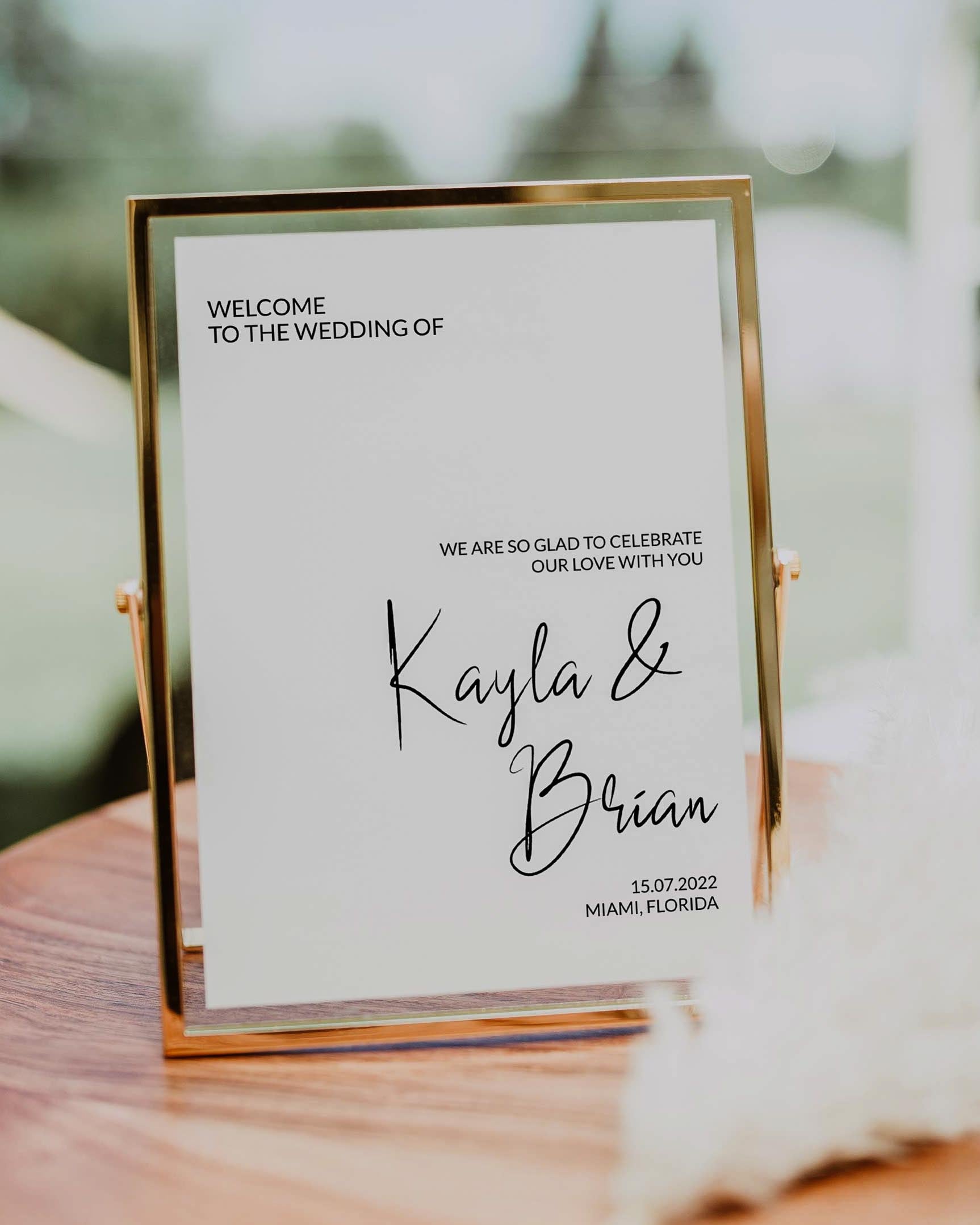 Welcome to our Wedding Sign Template