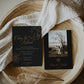 Black Wedding Invitation Template, Witchy Wedding Invite for Celestial Wedding #062