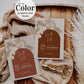 Boho Terracotta Wedding Invitation - Rust & Burnt Orange Theme - Instant Download Digital Template