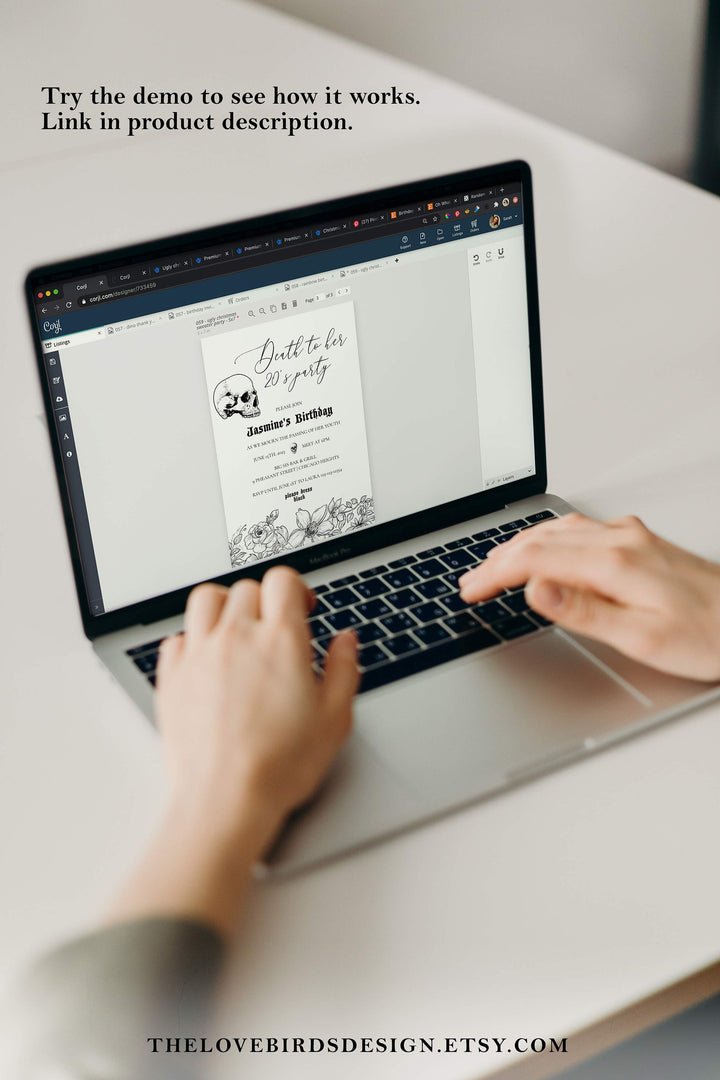 Halloween Party Invitation for Adults Costume Party Invite Template