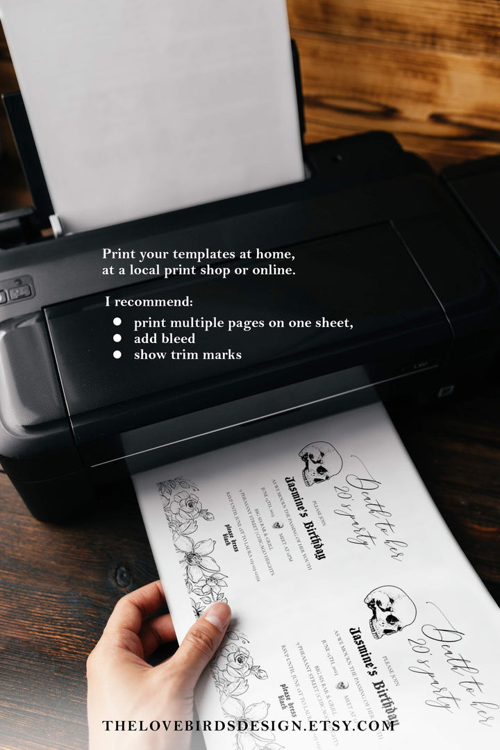 Halloween Party Invitation for Adults Costume Party Invite Template