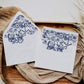 Nautical Wedding Decor, Envelope Liners for Beach Ocean Wedding | Printable Template