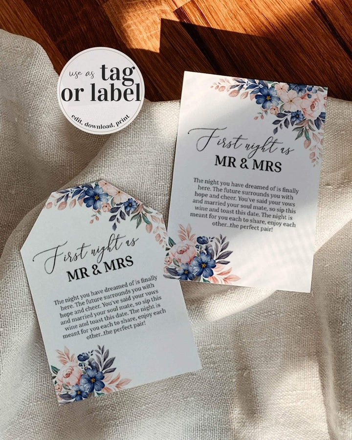 First Year Wine Labels, Marriage Milestone Wine Tags, First Year Marriage Wine Tags, Wine Gift Basket