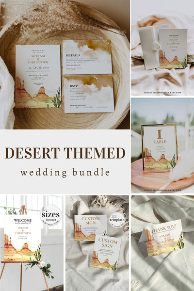 ENTWURF Western Wedding Invitation template bundle