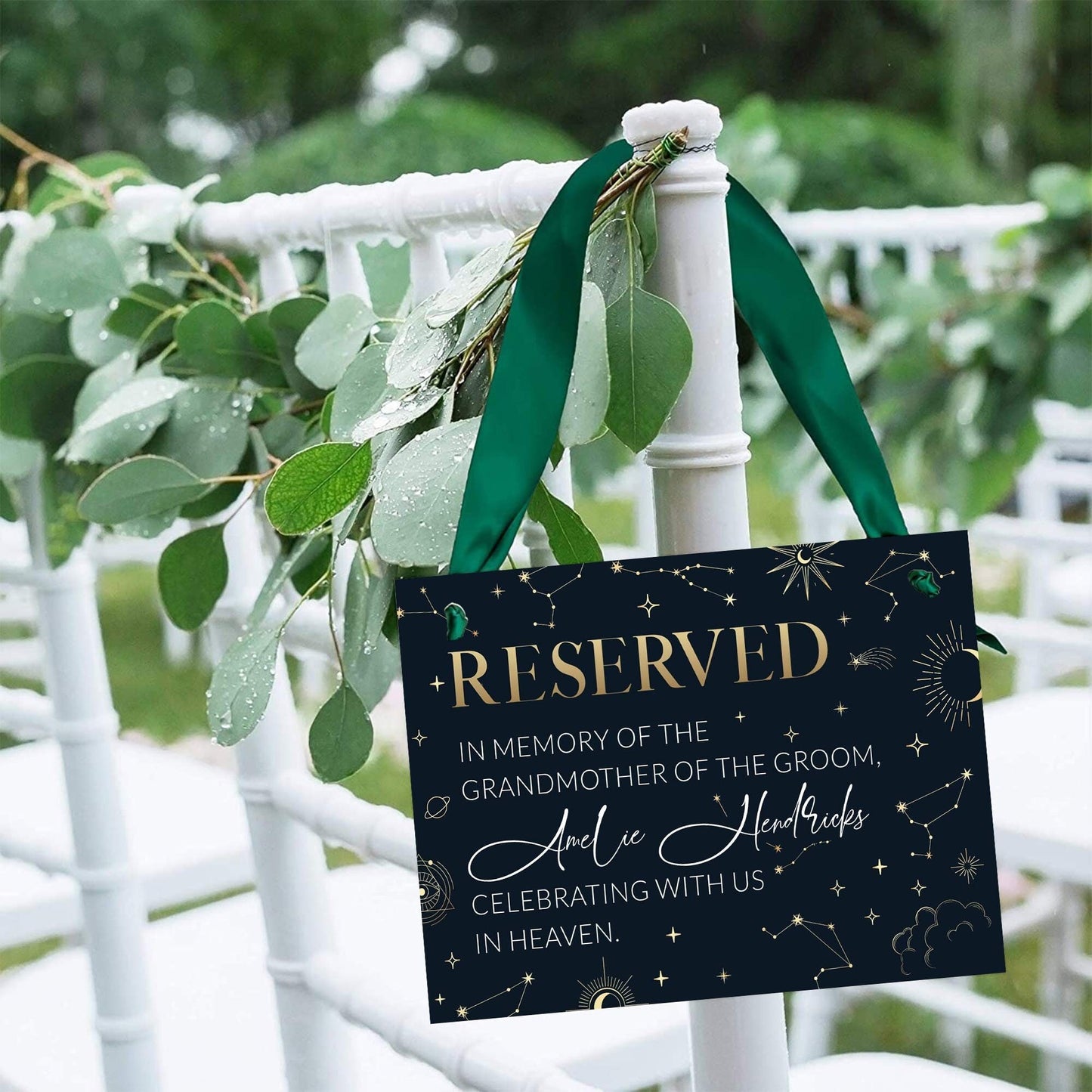 Reserved for someone in heaven Wedding Sign