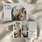 Boho Christmas Card Template for Family Photos, Simple Holiday Greeting Card Template to Download