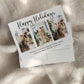 Simple Christmas Cards Photos, Christmas Card Template Postcard for 2022 Holiday Greetings