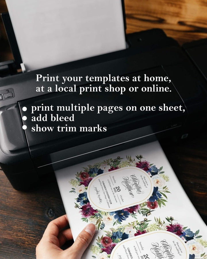 Reserved Seating Tag for Burgundy Wedding Chair, Printable Wedding Seating Sign #003