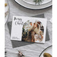 Boho Christmas Card Template with Postcard Template with Photo, Modern Holiday Greeting Card Template to Download