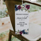 Reserved Seating Tag for Burgundy Wedding Chair, Printable Wedding Seating Sign #003