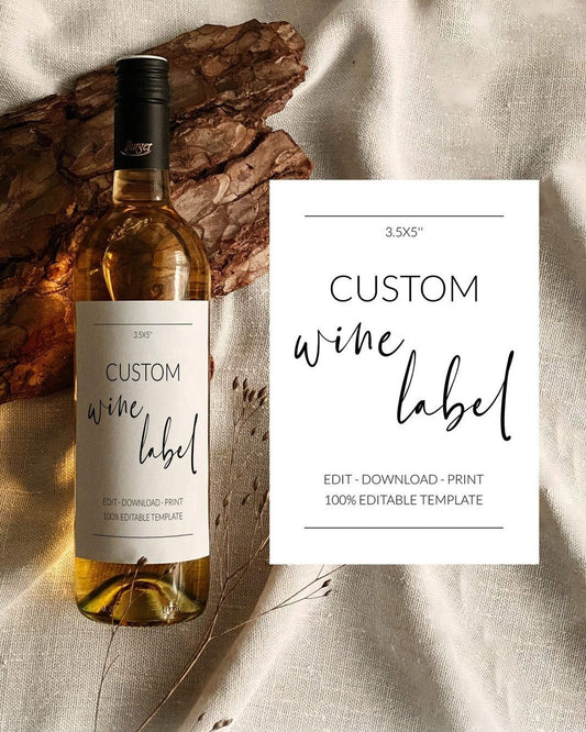 Custom Wine Label Template