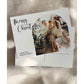 Boho Christmas Card Template with Postcard Template with Photo, Modern Holiday Greeting Card Template to Download