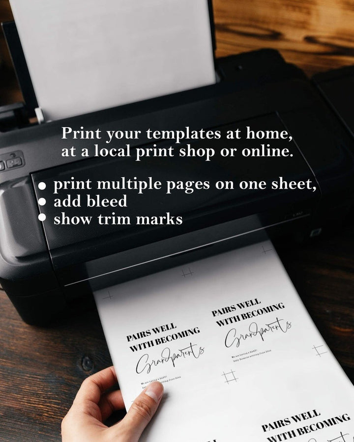 Pairs well with a NEW JOB Wine Label Template