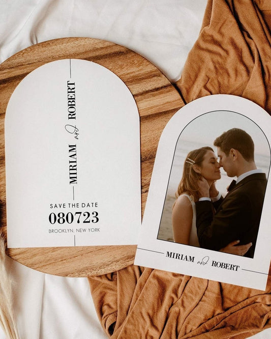 Arch Shaped Save the Date Template