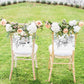 Destination Wedding Chair Sign for Bride and Groom Travel Wedding table decoration Mr and Mrs Signs #072w