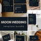 Moon Wedding Stationery Bundle for Celestial Wedding