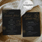 Witchy Bachelorette Weekend Itinerary for Starry Bridal Shower, Galaxy Bridal Shower Invitation and Schedule #062