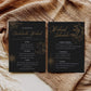 Witchy Bachelorette Weekend Itinerary for Starry Bridal Shower, Galaxy Bridal Shower Invitation and Schedule #062