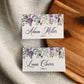 Lavender Place Card Templates for Romantic Wedding, Bridal or Baby Shower, Graduation or Birthday Party #071a