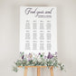Lavender Seating Chart Template for Floral Wedding, Lilac Birthday or Sweet Baby Shower Party for Girls #071a
