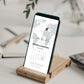 Destination Wedding Save the Date Calendar with Watercolor World Map Phone Invitation Template Digital Download #072w