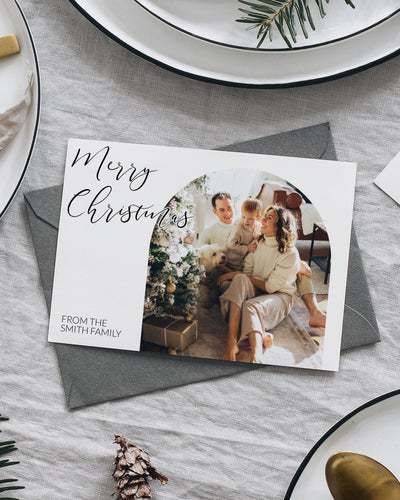 Cute Holiday Card Template with Photo 2022 with digital download Funny Christmas Postcard