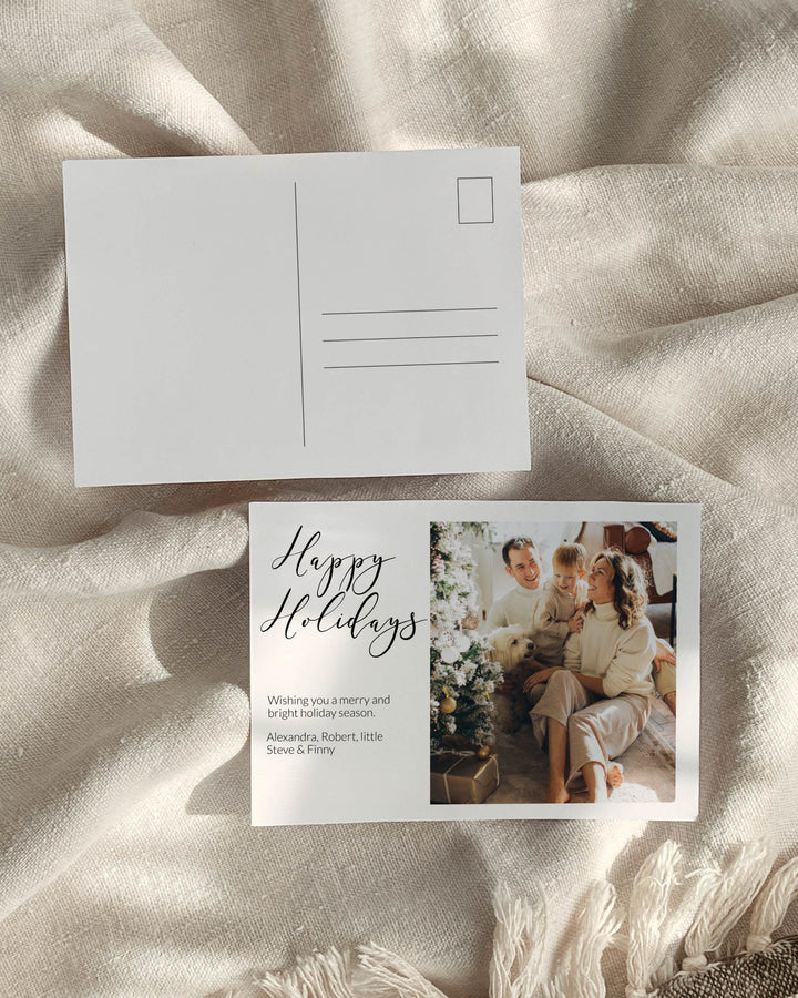 Photo Holiday Card Template 2022 with digital download for Husband Parents Family or Friends
