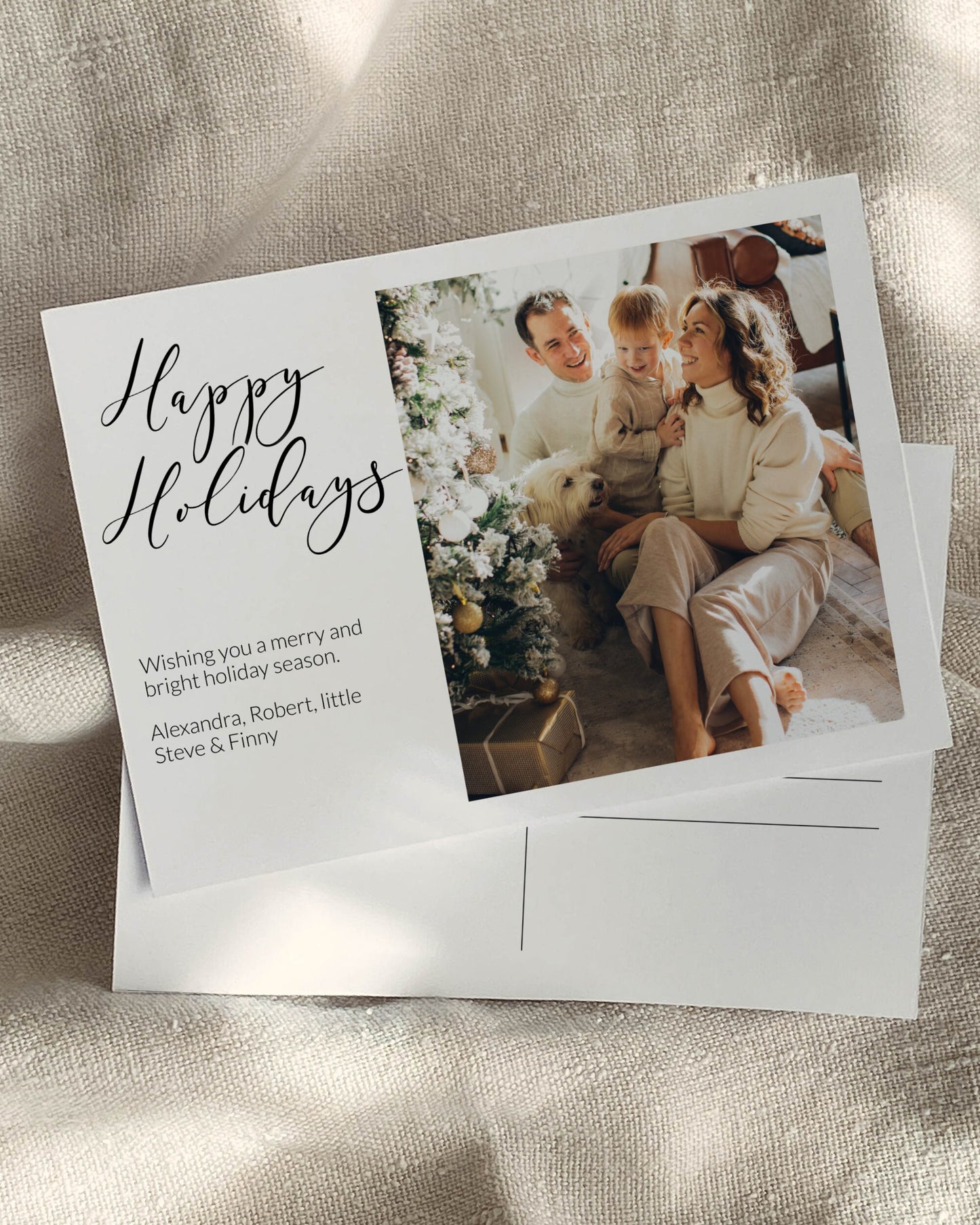 Photo Holiday Card Template 2022 with digital download for Husband Parents Family or Friends