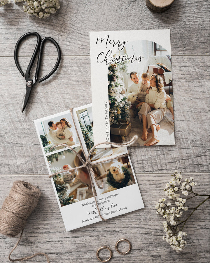 Funny Holiday Card Template 2022 digital download Photo Christmas Postcard