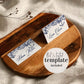 Nautical Beach Themed Place Card Templates for Destination Wedding | Printable Template