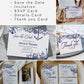Wedding Stationery Bundle Printable Templates Template for Nautical Beach Wedding Decorations or Destination Celebration