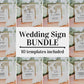 Destination Wedding Sign Bundle Printable Templates for Travel Wedding Decorations #072w