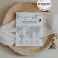Destination Wedding Seating Chart Sign Printable Template for Travel Themed Wedding Decorations #072w