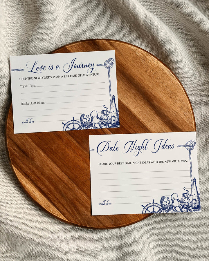 Card Bundle: Advice and Wishes, Date Night Ideas and Love is a Journey - marryful