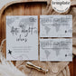 Destination Bridal Shower Game: Date Night Card and Sign Template, Travel themed Newlywed Date Night Ideas Game #072w