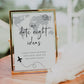 Destination Bridal Shower Game: Date Night Card and Sign Template, Travel themed Newlywed Date Night Ideas Game #072w