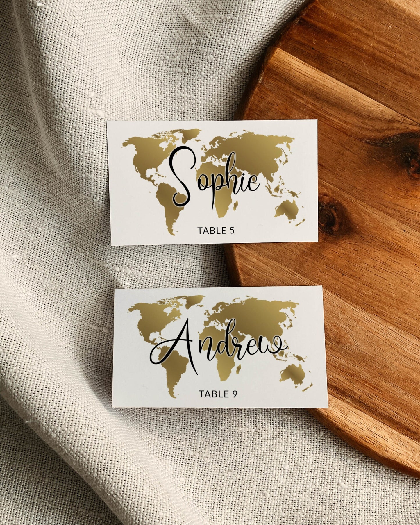 Destination Wedding Place Cards Template or Food Tents for Travel Themed Table Decor | Printable Template #072w