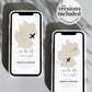 GERMANY Destination Wedding Save the Date Evite, Map Save the Date Text Invitation, Phone Invitation, Electronic Invitation #072w