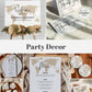 Travel Themed Decor Bundle for Destination Wedding or Shower Party with Welcome Sign, Seating Chart, Table Number | Printable Template #072w