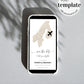SCANDINAVIA Destination Wedding Save the Date Evite, Map Save the Date Text Invitation, Phone Invitation, Electronic Invitation #072w